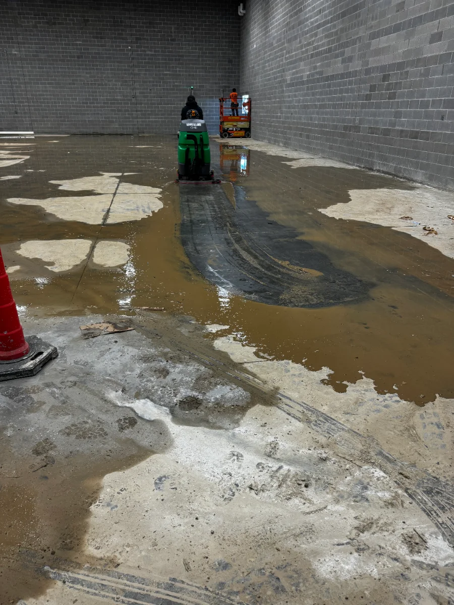 post-construction cleanup or jobsite