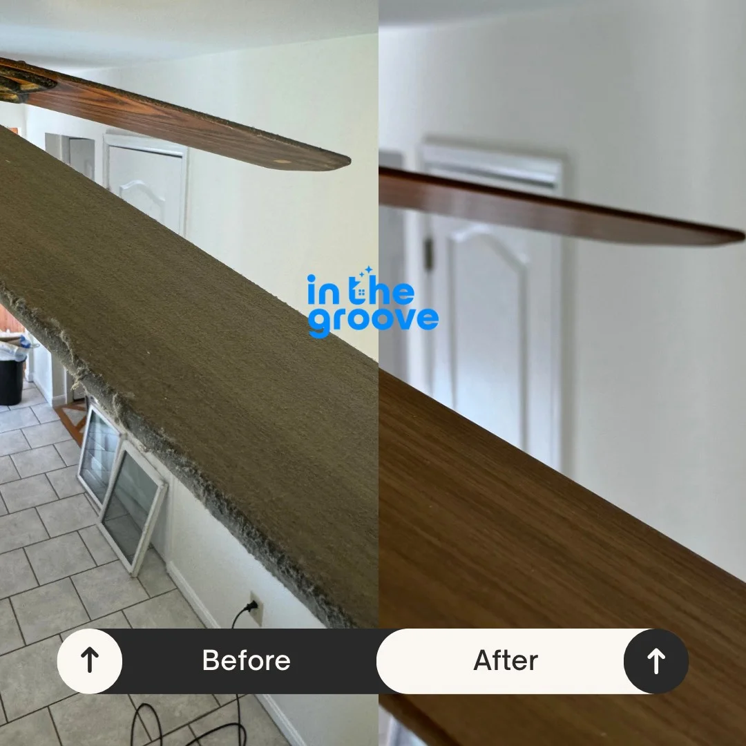 deep-cleaned kitchen or bathroom